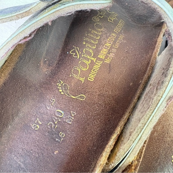 BIRKENSTOCK Papillion Jerry J. Garcia Arizona Leather Sandals Double Strap 37 6 - Picture 9 of 16